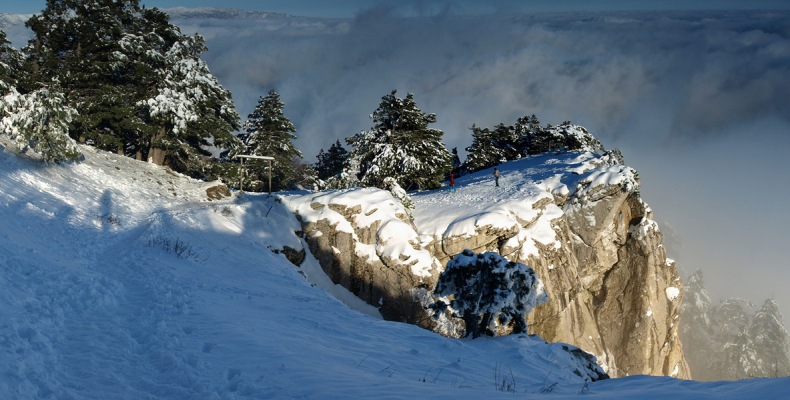 Скалы Ай-Петри зимой - Фото 11