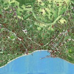 Подробная карта Ялты с домами и дорогами