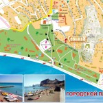 Карта пляжей в городе Судак