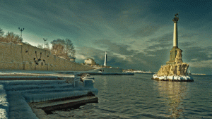 Веб камера с видом на Артиллерийскую бухту. Севастополь 